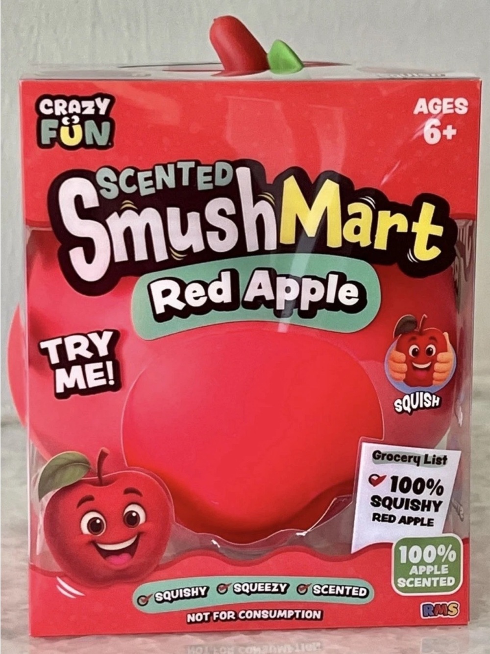 SmushMart Scented Red Apple Squishy Toy by - Red